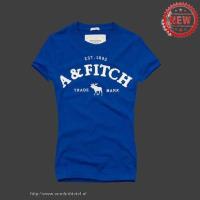 dames abercrombie fitch korte tees trade mark blauw wit Vrije Tijd w3ura368